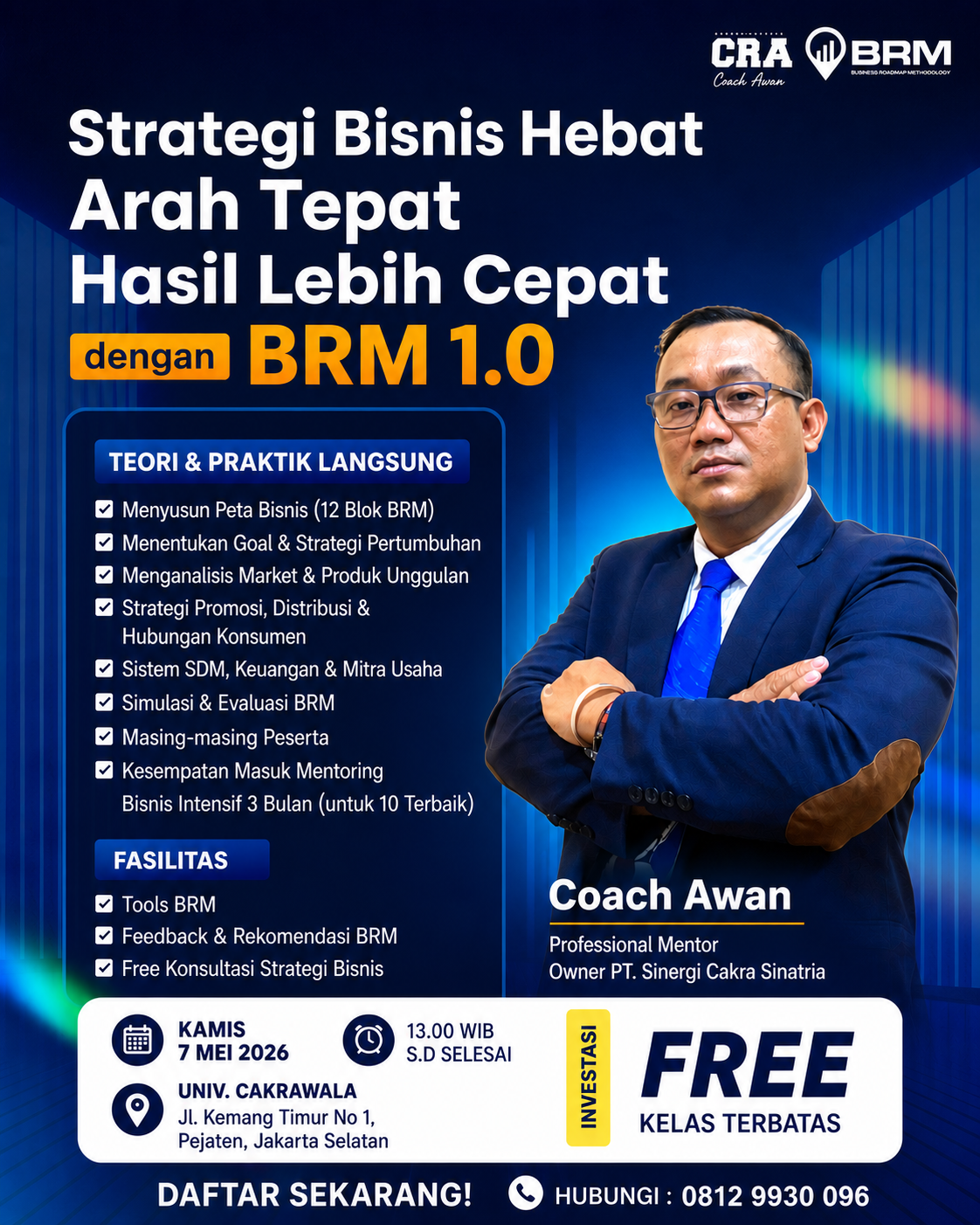 Penjelasan BRM 1.0 Univ. Cakrawala Jakarta Selatan