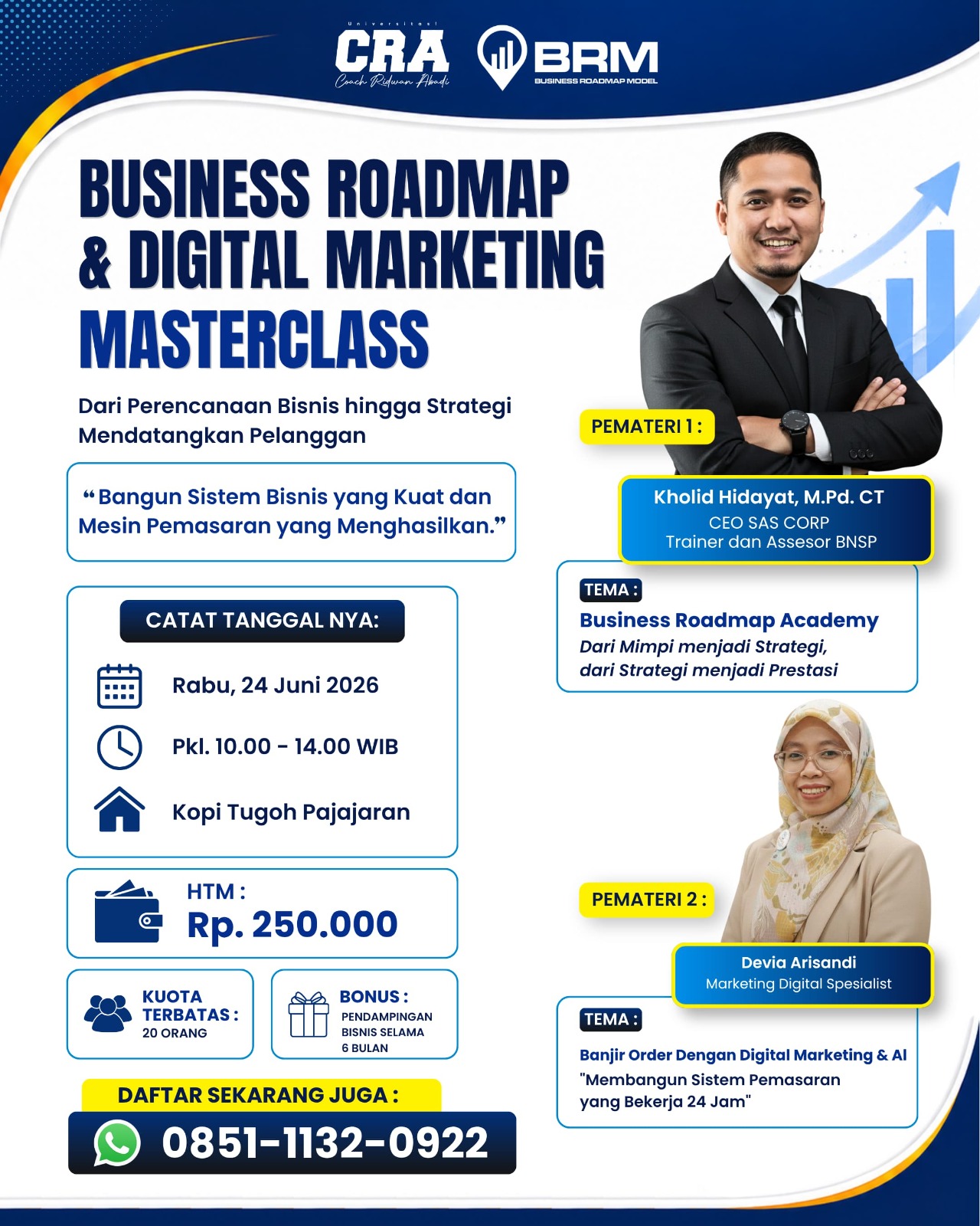 BUSINESS ROADMAP BATCH 2 & DIGITAL MARKETING MASTERCLASS